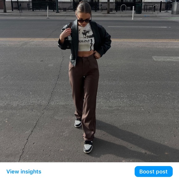 Style Addict Brown Trousers - Picture 2 of 5